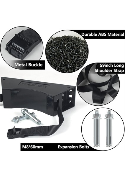 2pcs Propan Tank Tutucusu Propan Tank Montaj Gaz Silindiri Tutucu Vidalar ve Güvenlik Zinciri Desteklenen 4-12 Inç (Siyah) (Yurt Dışından) indirimleri