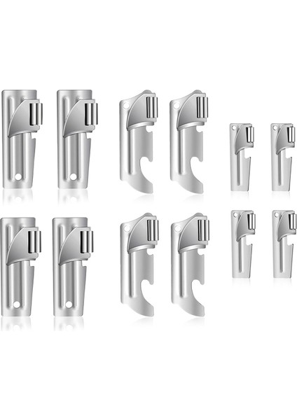 12 Adet Açıcılar, Kamp Yapı Açıcıları Anahtar Halkaları, P-38, P-51 ve P-57 Paslanmaz Çelik, Taşınabilir Kutu Açıcı (Yurt Dışından)