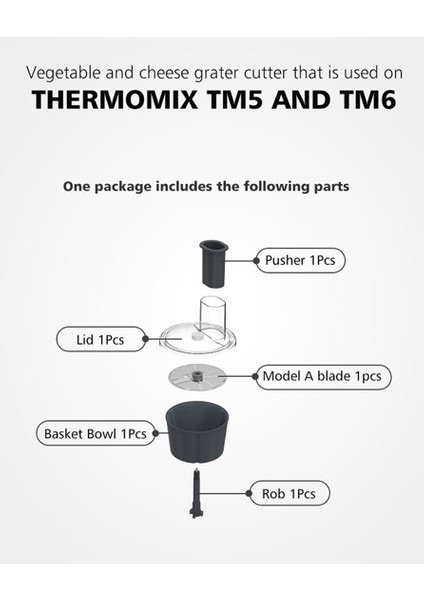 Mutfak Mixcover Blender Aksesuarları Sebze ve Peynir Kesici Vorwerk Thermomix Tm5 Tm6 (A) (Yurt Dışından) fırsatları