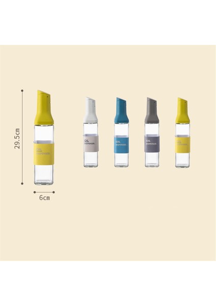 Yağ Dağıtıcı Şişe Otomatik Flip Sınır Konteyner Otomatik Kapak Sıvı Baharat Büyük Kapasite Şişeleri, Parlak Sarı (Yurt Dışından) modelleri