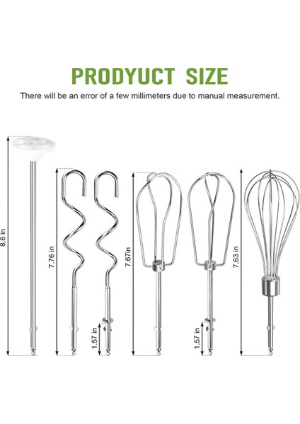 Cuisinart Paslanmaz Çelik Sol ve Sağ Turbo Tarzı Çırpıcılar, Tel Yumurta Çırpma, Sıvı Karıştırma Çubuğu Için El Karıştırıcı Çırpıcılar (Yurt Dışından) fırsatları