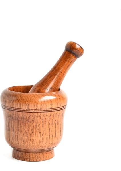 Ahşap Harç ve Havaneli Set, Harç ve Havaneli Ahşap Ahşap Harç Havaneli Öğütme Kase Set Sarımsak Ezme Pot Mutfak Aleti (Yurt Dışından)