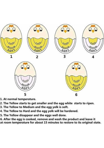Yenilikçi Yumurta Zamanlayıcısı Güvenli Malzemeden Yapılmış Bir Bakışta Donens Seviyesini Bilir, Pilleri Şarj Etmeye Veya Kullanmaya Gerek Yok B B (Yurt Dışından) fiyatları