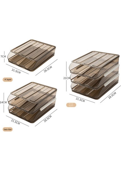 Buzdolabı Için Yumurta Tutucu, Buzdolabı Için Otomatik Yuvarlanan Yumurta Kabı, Istiflenebilir Buzdolabı Organizatörleri ve Depolama+Kapak, Bir (Yurt Dışından) fiyatları