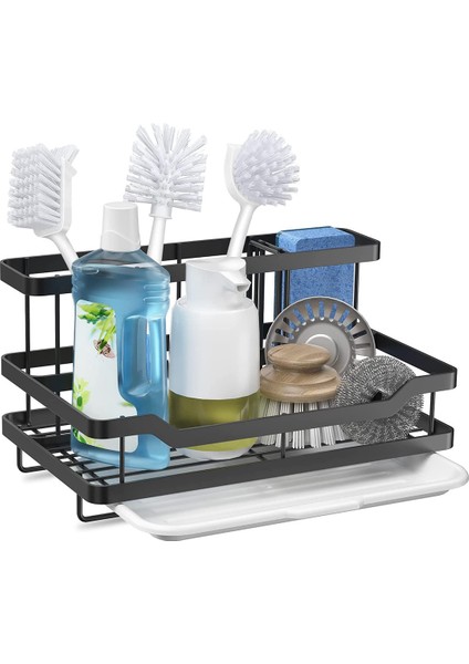Mutfak Lavabo Depolama Rafı Paslanmaz Çelik Mutfak Lavabo Tezgah Depolama Tutucu Çok Fonksiyonlu Sünger Havlu Tahliye Tutucu (Yurt Dışından) fiyatları