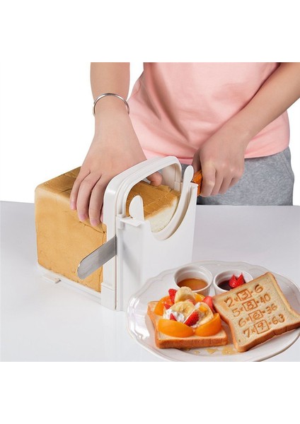 Ekmek Dilimleyici, Katlanabilir Ekmek Tost Dilimleyici Sandviç Tost Dilimleme Makinesi- Hızlı ve Güvenli Eşit Dilimleme Sizin Için Mutfak (Yurt Dışından) indirimleri