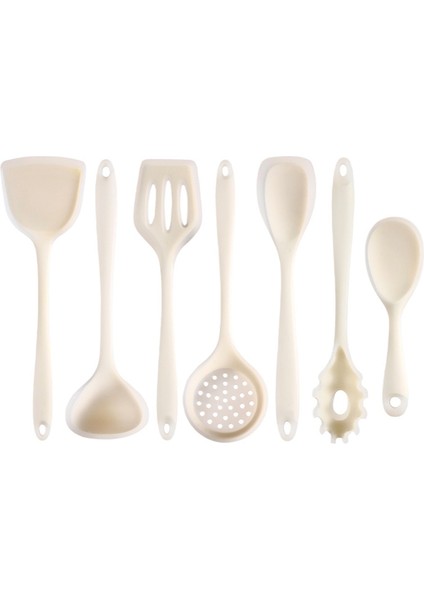 7 Pc Sopa Silikon Kesik Pişirme ve Pişirme Potu Spatula Mutfak Çok Fonksiyonlu Pişirme Maddeleri (Yurt Dışından)