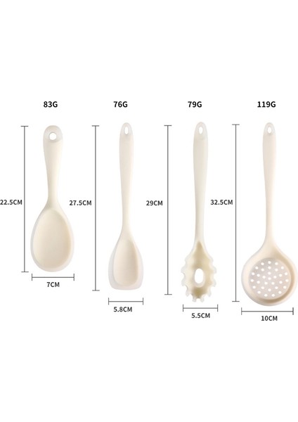 7 Pc Sopa Silikon Kesik Pişirme ve Pişirme Potu Spatula Mutfak Çok Fonksiyonlu Pişirme Maddeleri (Yurt Dışından) fırsatları