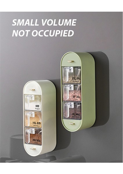 Baharat Kutusu Çeşni Tencere Çeşni Şişe Biber Şeker Tuzu Baharat Depolama Tankı Duvar A (Yurt Dışından) modelleri