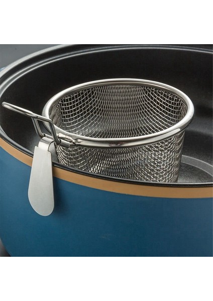 2pcs Paslanmaz Çelik Kara Kara Süzgeç Sepeti Yemek Mutfak Kevset Sepetleri Servis Servis Servis, L (Yurt Dışından) modelleri
