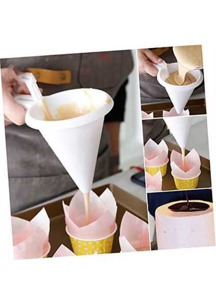 Kek Dekorasyon Araçları Krem ​​dağıtıcı Gözleme Damlası Pişirme Huni Dağıtıcı Kek Dekorasyon Hunisi (Yurt Dışından) fırsatları