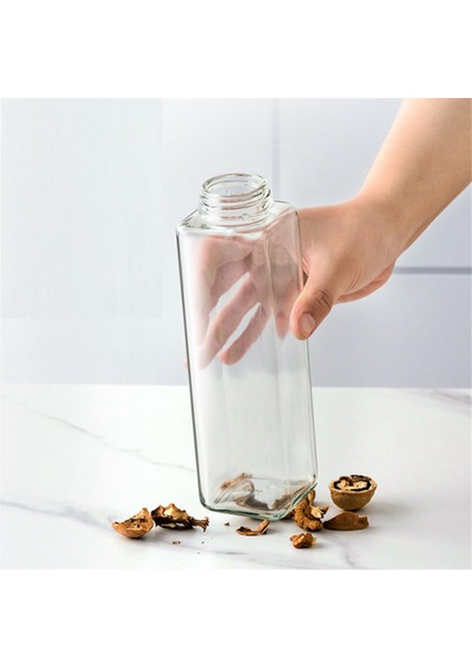 Yağ Dağıtıcı Şişe Otomatik Flip Sınır Konteyner Otomatik Kapak Sıvı Baharat Büyük Kapasite Şişeleri, Koyu Gri (Yurt Dışından)