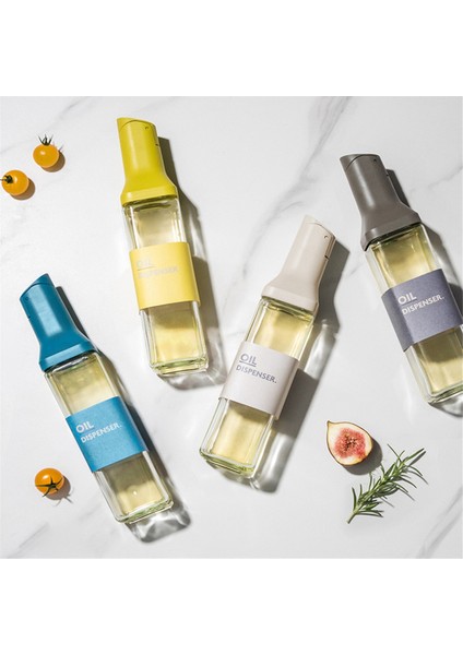 Yağ Dağıtıcı Şişe Otomatik Flip Sınır Konteyner Otomatik Kapak Sıvı Baharat Büyük Kapasite Şişeleri, Koyu Gri (Yurt Dışından) indirimleri