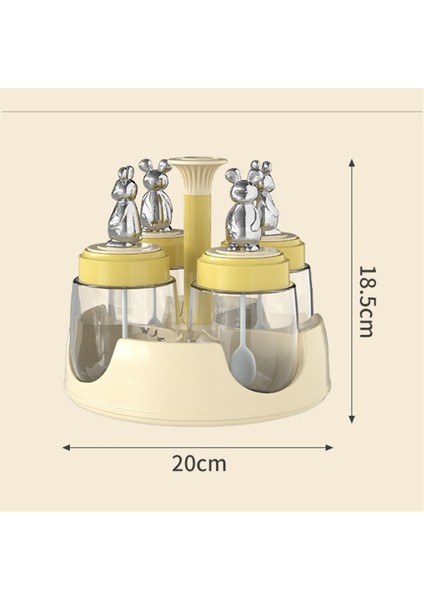Dönen Baharat Kavanozu Baharat Konteyner Kombinasyonu Baharat Şişesi Balı (Yurt Dışından) indirimleri