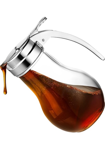 14 Oz Cam Şurup Dağıtıcı, Akçaağaç Şurubu, Bal Dağıtıcı, Gözleme Karışımı Veya Şeker Için Damla Cam Şurup Şişesi Yok (Yurt Dışından)