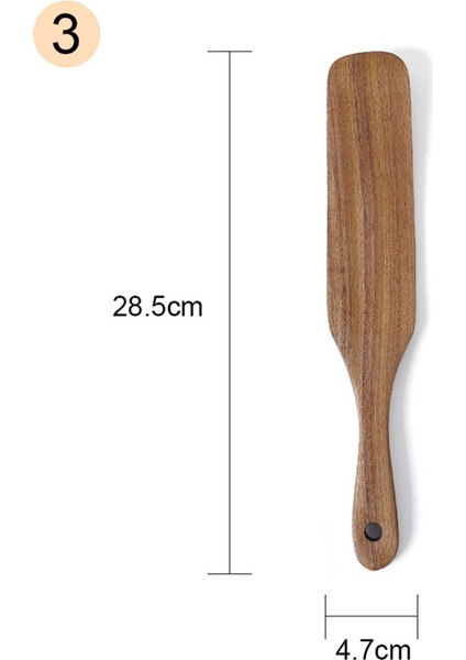 Ahşap Spatula Seti, Yemek Pişirmek Için Ahşap Spatula, Ahşap Mutfak Gereç Aracı (Yurt Dışından)