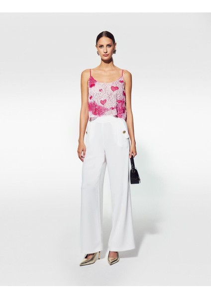 Lissa Krep Ekru Kadın Pantolon modelleri