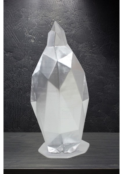 Dekoratif Penguen Biblo Heykel El Yapımı Hediyelik Süs Eşyası Poly Model Tasarım Ürünü