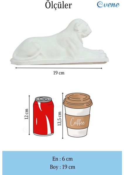 Dekoratif Biblo Aslan Heykel El Yapımı Hediyelik Süs Eşyası Model Aslan1