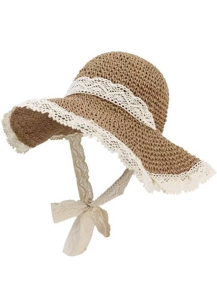 Yazlık Dantel Katlanabilir Güneş Şapkası (Yurt Dışından)