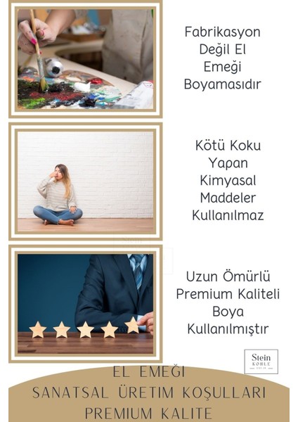 Ayaklı Saksı Ahşap Dekoratif Kaktüs Saksısı 1 Adet Altın Renk Eskitme Uygulamalı Kalın Çizgili Model