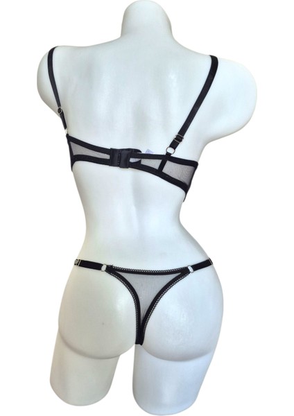 Taş Detaylı Dantelli Sütyen Takımı – Dolgulu B Kap modelleri