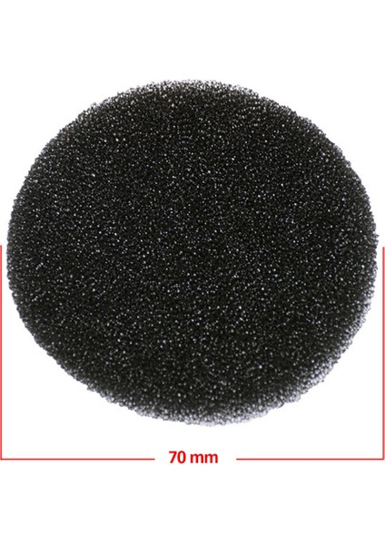 Çeşitli Marka ve Modele Uygun Yuvarlak Sünger Süpürge Filtre 70MM