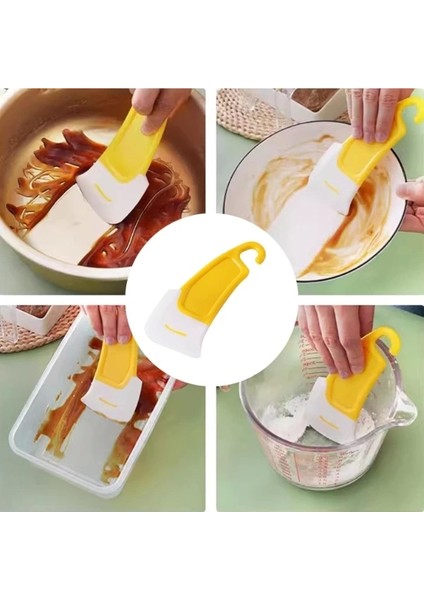 Silikon Uçlu Bulaşık Temizleme Kazıyıcı Spatula