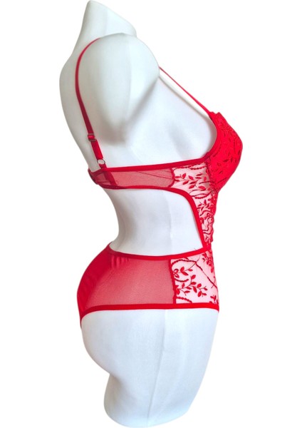 Dolgulu Dantelli Body Suit Sütyen Takımı B Kap fırsatları
