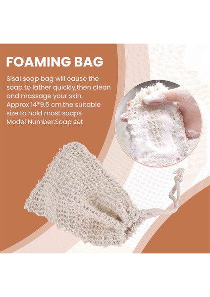 Duş Banyo Sisal Sabun Çantası Doğal Sisal Sabun Torbası Eksfoliye Edici Sabun Tasarrufu Torbası Tutucu 50PCS (Yurt Dışından) indirimleri