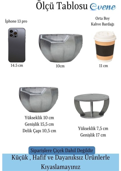 Ahşap Ayaklı Beton Saksı Büyük Boy 1 Adet Önü Açık Model
