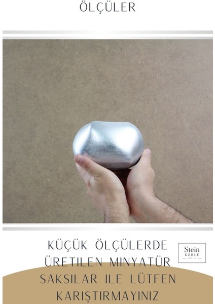 Çiçek Saksısı Büyük Boy 3 Adet Gümüş Renk Uygulamalı Spiral Oval Model