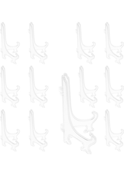 12PCS/SET Şeffaf Plastik Şövale Plaka Tutucular Ekran Bulaşık Tabakası Resim Çerçevesi Fotoğraf Kitap Kaide Tutucu Ekran Stander Stander (Yurt Dışından) fiyatları