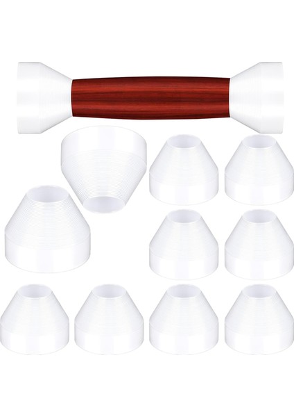 10 Adet Kalem Burçları, Plastik Yalıtım Kalemi Burçları, Ca Bitirmek Için 0.23IN/6MM Yapışmaz Burç Dönmesi- Beyaz (Yurt Dışından)