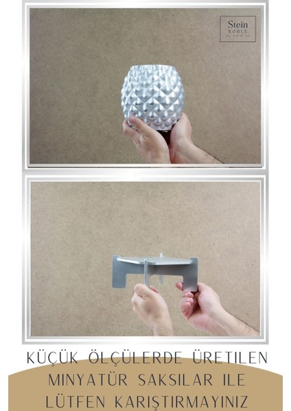 Ayaklı Saksı Ahşap Büyük Boy 1 Adet Gümüş Renk Uygulamalı Ananas Model