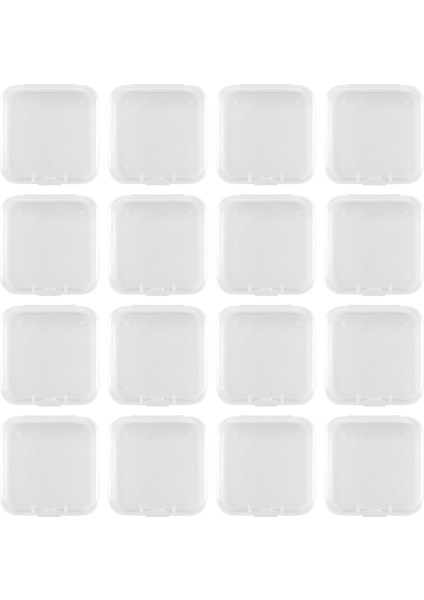 16 Paket Şeffaf Plastik Boncuklar Saklama Kapları Kutusu Küçük Öğeler Için Menteşeli Kapaklı, Elmas, Boncuklar (2.2X2.2X0.79IN) (Yurt Dışından)