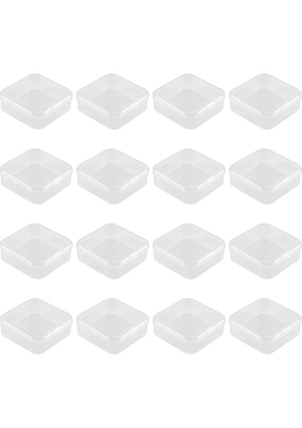 16 Paket Şeffaf Plastik Boncuklar Saklama Kapları Kutusu Küçük Öğeler Için Menteşeli Kapaklı, Elmas, Boncuklar (2.2X2.2X0.79IN) (Yurt Dışından) fiyatları