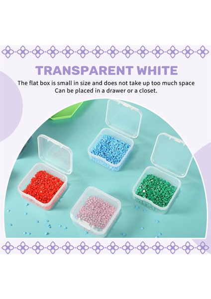 16 Paket Şeffaf Plastik Boncuklar Saklama Kapları Kutusu Küçük Öğeler Için Menteşeli Kapaklı, Elmas, Boncuklar (2.2X2.2X0.79IN) (Yurt Dışından) indirimleri