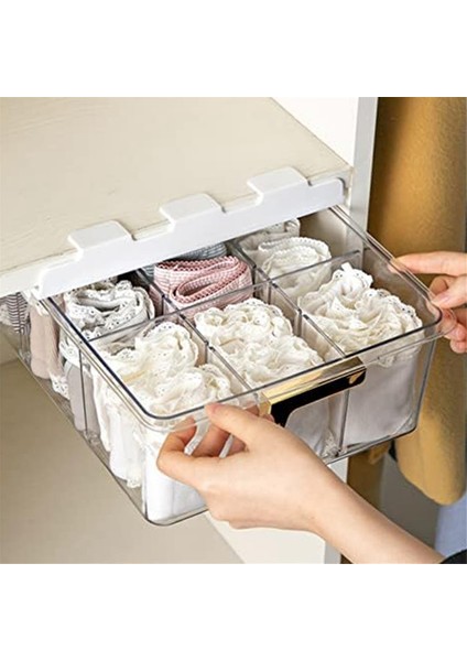 Kutu Gardırobu Armoire Depolama Rafı Asma Çorap Organizatör Bölmesi Soak Masanın Altında Yatak Odası Ürünleri (Yurt Dışından) modelleri