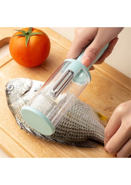 Seaklık Kutusu Ile Çok Fonksiyonlu Soyucu Sebze, Meyveler ve Ölçeklendirme Balıkları Soymak Için Nihai Çözüm (Yurt Dışından) modelleri