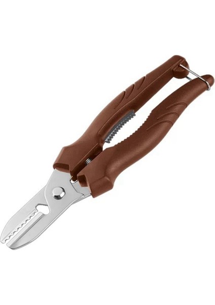 Çok Amaçlı Kestane Klipsi Kolay Kestane Mutfak Çubuğu Temizlenmesi Kilit Tasarım Somun Aracı ile Kestane Makasları, Kahverengi (Yurt Dışından)