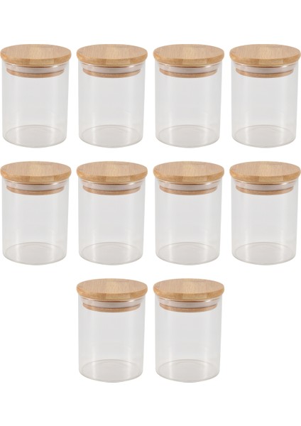 10PCS Bambu Ahşap Kapak Cam Kavanoz Kavanozu Air -Sabit Teneke Kutu Mutfak Depolama Şişeleri Kavanozlar Gıda Konteyneri Çay Kahve Çekirdekleri Şeker Kavanoz (Yurt Dışından) fiyatları