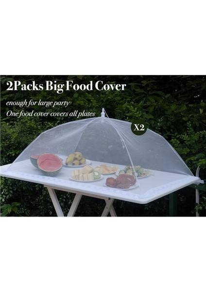 6 Paketi Dış Örgü Için Yiyecek Kapakları, Açık Havada Yiyecek Çadırları/yiyecek Kapakları, Açık Gıda Gıda Ağı Piknikini Kapsar (Yurt Dışından) indirimleri