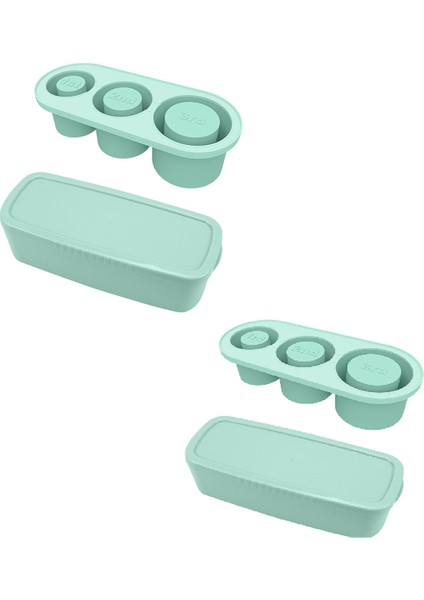 20-40 Oz Tumbler Için Kapaklı Silikon Buz Karesi Tepsisi, Kupa Için 3 Içi Boş Silindir Buz Karesi Kalıp, Yeniden Kullanılabilir Büyük Yeşil (Yurt Dışından)