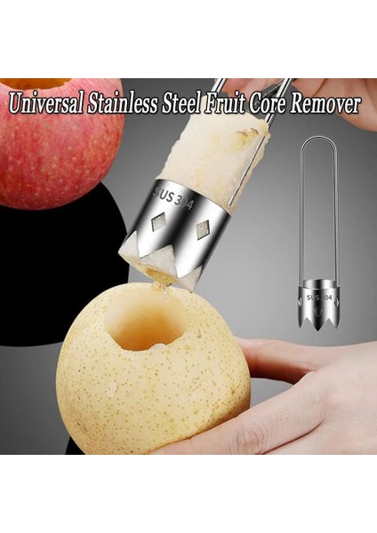 Armut Çekirdeklerini, Meyve Çekirdeklerini, Sebze Çekirdeğini, Delikleri ve Çekirdekleri Çıkarmak Için Paslanmaz Çelik Corer (Yurt Dışından) fırsatları