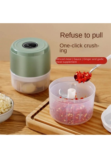 Elektrikli Gıda Çelik Sarımsak Kırıcı Et Taşlama Mini Sarımsak Pres Sebzeler Masfer Makinesi USB Mutfak Aletleri (Yurt Dışından) modelleri