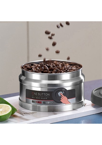 Tahıl Depolama Tankı, Nem Geçirmez Paslanmaz Çelik Saklama Kutusu, Ticari Kahve Çekirdeği Depolama Vakum Kapalı Tank 1600ML (Yurt Dışından) fiyatları