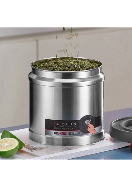 Tahıl Depolama Tankı, Nem Geçirmez Paslanmaz Çelik Saklama Kutusu, Ticari Kahve Çekirdeği Depolama Vakum Kapalı Tank 1600ML (Yurt Dışından) modelleri