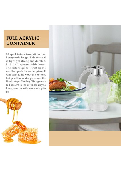 Bal Dağıtıcı, Damla Şurup Şeker Konteyneri Standlı, Güzel Bal Karalanmış Bal Tenceresi, Şurup Şeker Konteyneri (Yurt Dışından) fiyatları