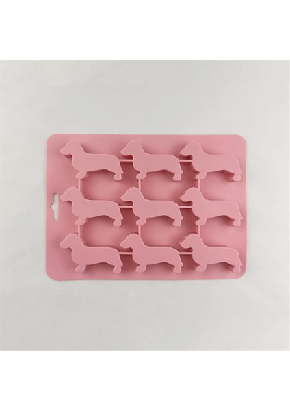 Silikon Dachshund Köpek Şeklindeki Buz Küpü Çikolatalı Kurabiye Kalıbı Diy Ev Buz Tepsisi, Mutfak Aletleri Silikon Kalıp, Kahverengi (Yurt Dışından)